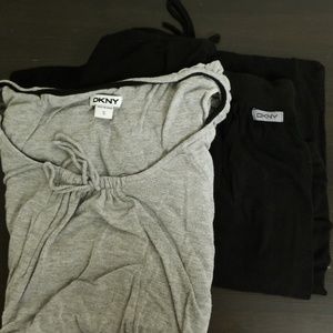DKNY Pajama Set - Black & Gray
